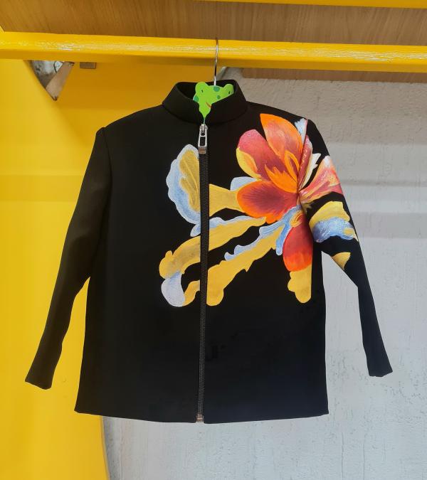 Hand-Painted Jacket with Pant Set for Kids