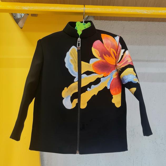 Hand-Painted Jacket with Pant Set for Kids
