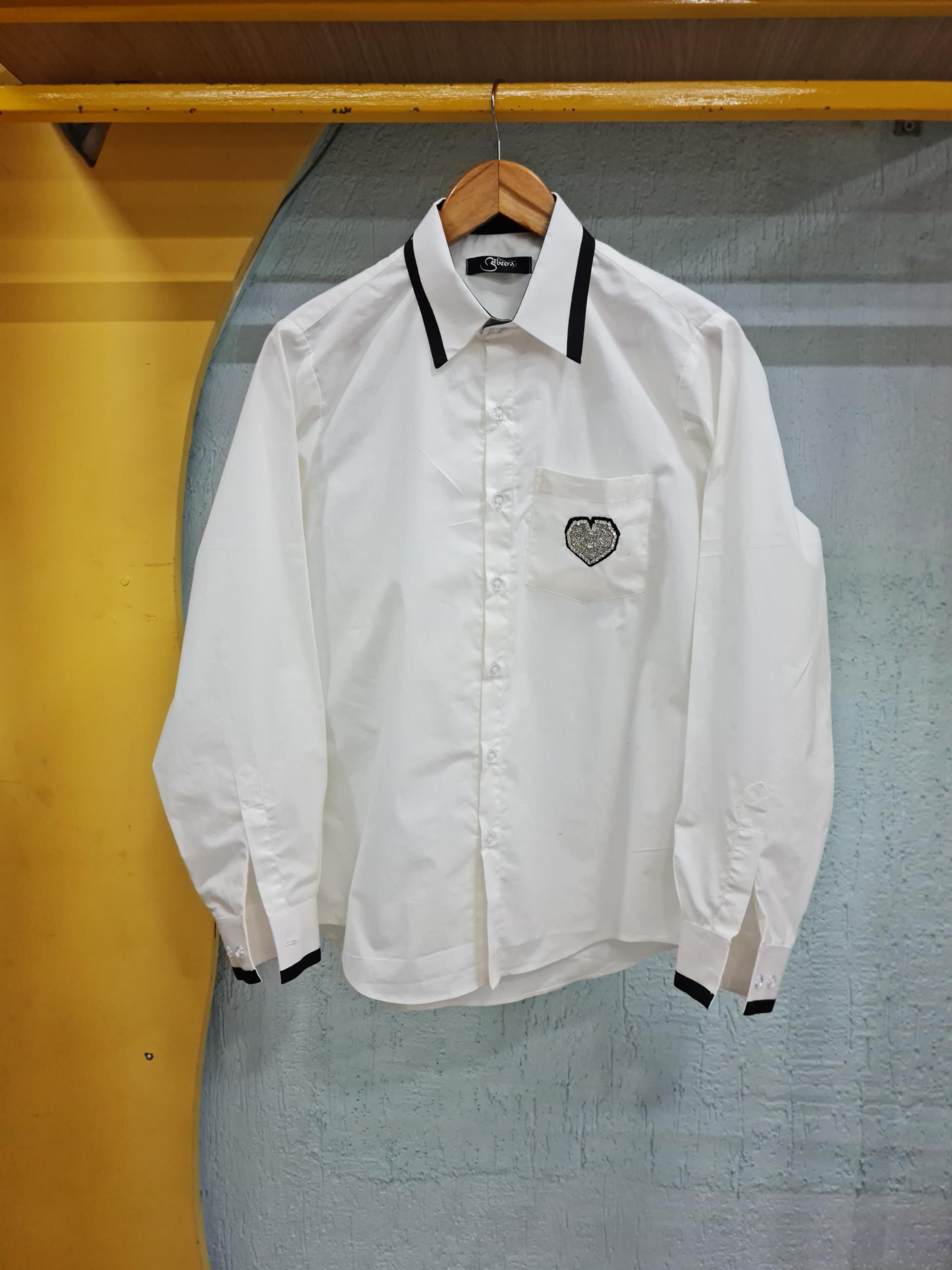 Women's Cotton Shirts with Crystal Handwork - Image 9