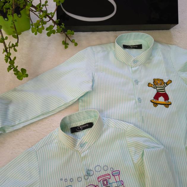 Customized Cotton Shirts for Boys – Train & Lion Designs